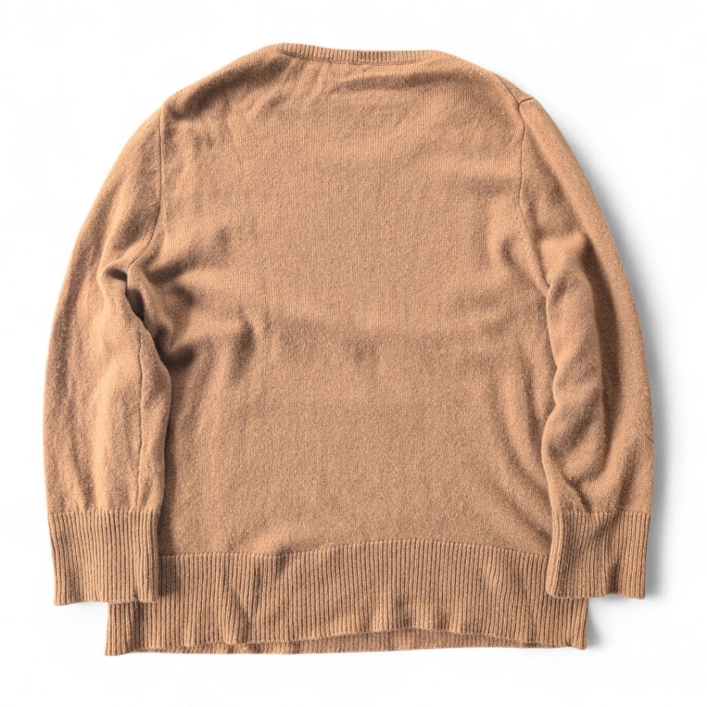 J.Crew Cashmere Wool‎ Recycled Blend Sweater Camel Tan Cozy Oversized L - Picture 8 of 12